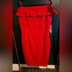 NWT Off Shoulder Red Dress Size 16